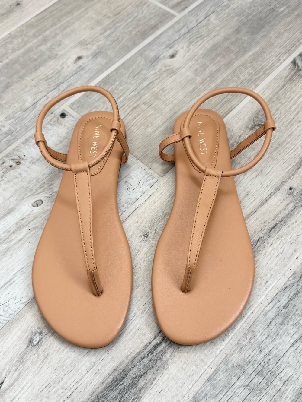 Nine West Bassie3 Tan Sandals